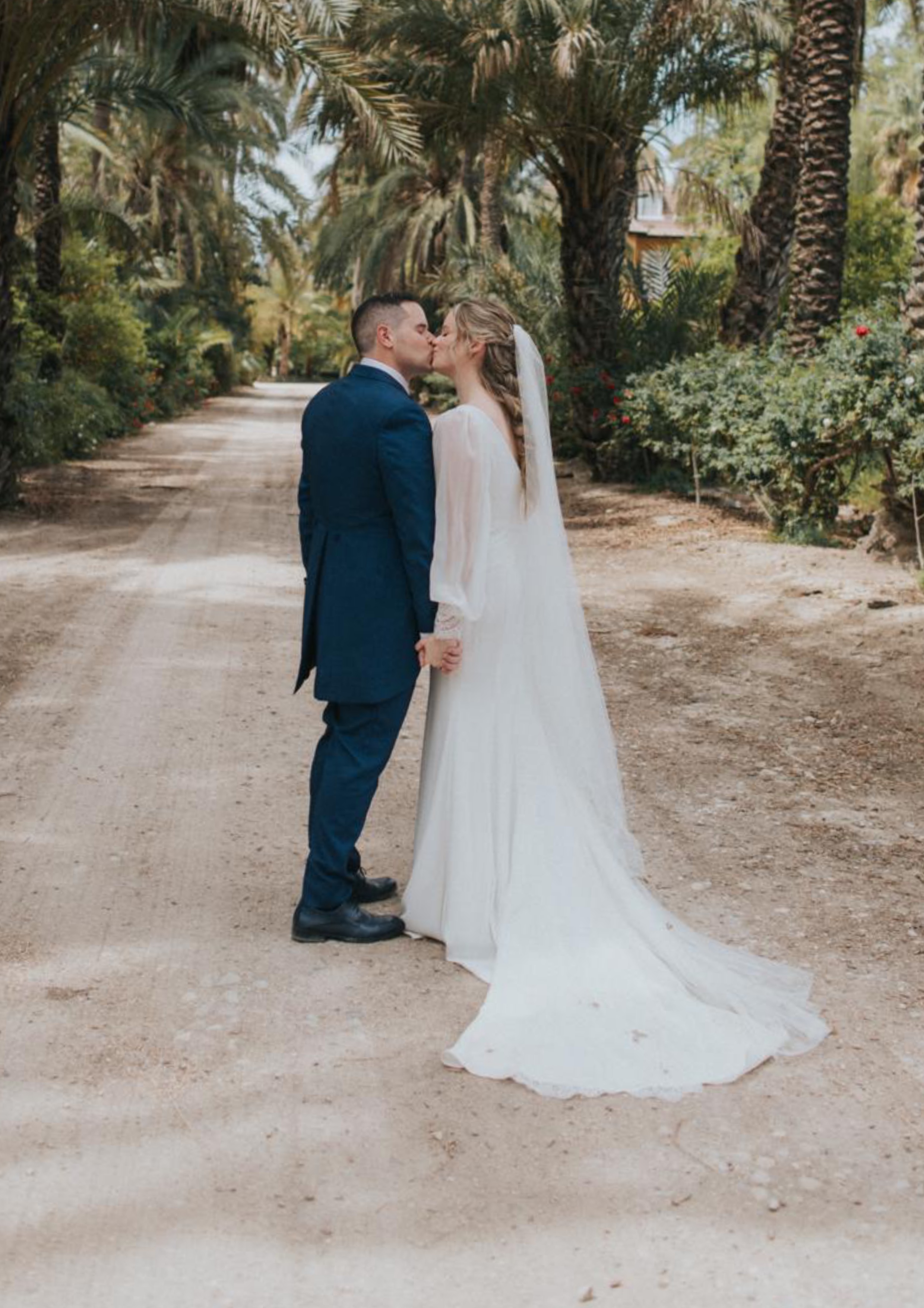 Foto de boda real antes de ser ilustrada